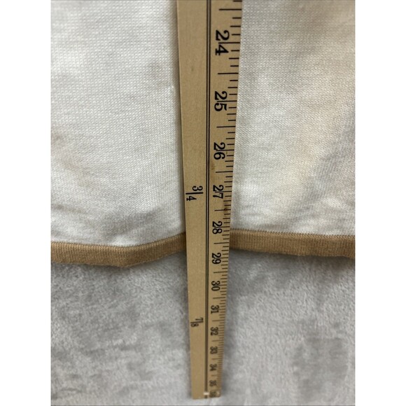Bob Mackie Cardigan Sweater Women’s 1X Ivory Beige Embroidered Layering Floral - Picture 7 of 7